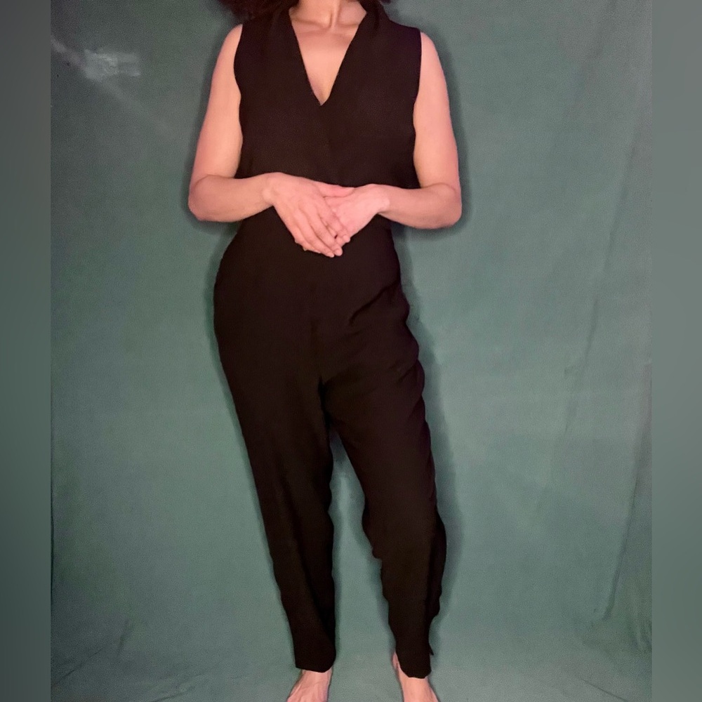 Black Tuxedo Jumpsuit